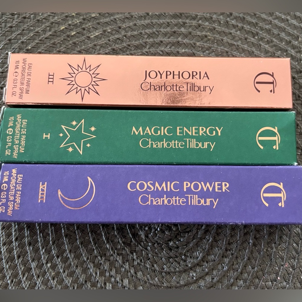 Charlotte Tilbury Perfume Trio in Pink, Green, and Blue - Picture 1 of 1